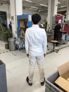 Back View: Finetuning of the algorithm through real world prototyping