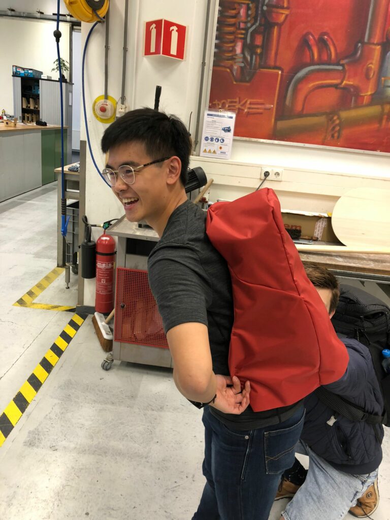 Real world testing of a backpack prototype